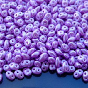 20g MATUBO™ Beads SuperDuo Light Lilac Pearl Coat 25011AL beads mouse