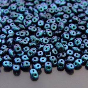 20g MATUBO™ Beads SuperDuo Polychrome Indigo Violet 94109JT beads mouse