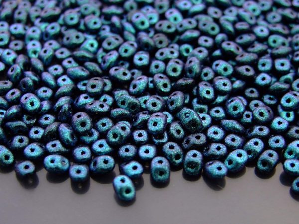20g MATUBO™ Beads SuperDuo Polychrome Indigo Violet 94109JT beads mouse