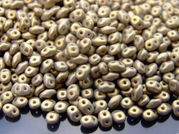 20g MATUBO™ Beads SuperDuo Powdery Antique Gold 29744AL beads mouse