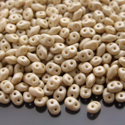 10g SuperDuo Beads Powdery Beige Michael's UK Jewellery