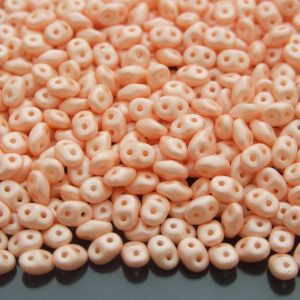 20g MATUBO™ Beads SuperDuo Powdery Pastel Peach 29303AL beads mouse