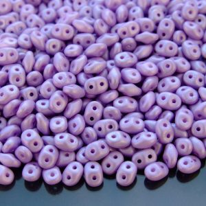 10g SuperDuo Beads Powdery Pastel Purple Michael's UK Jewellery