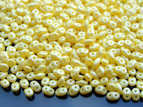 10g SuperDuo Beads Powdery Pastel Yellow Michael's UK Jewellery