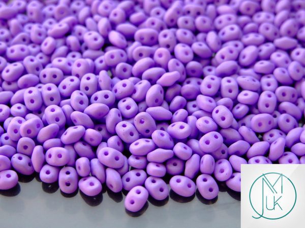 20g MATUBO™ Beads SuperDuo Silk Dark Purple Matt 92624AL beads mouse