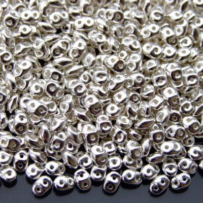 20g MATUBO™ Beads SuperDuo Silver Plated MAG02 beads mouse