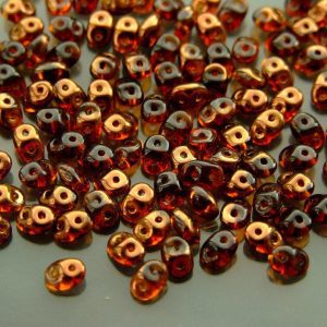 20g MATUBO™ Beads SuperDuo Half Bronze Smoky Topaz Luster RR10230 beads mouse
