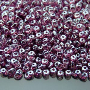 20g MATUBO™ Beads SuperDuo Luster Amethyst Transparent beads mouse