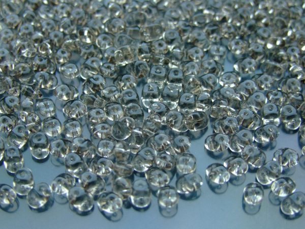 20g MATUBO™ Beads SuperDuo Diamond Transparent Black
