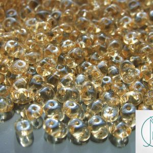 10g SuperDuo Beads Transparent Champagne Luster Michael's UK Jewellery