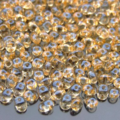 10g SuperDuo Beads Transparent Champagne Luster Michael's UK Jewellery