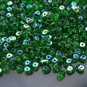 20g MATUBO™ Beads SuperDuo AB Chrysolite Transparent beads mouse