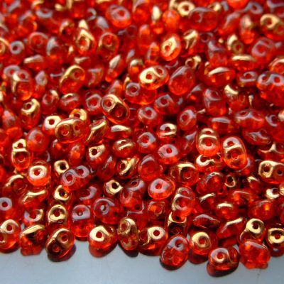 20g MATUBO™ Beads SuperDuo Half Bronze Luster Hyacinth Tr. RR90030 beads mouse