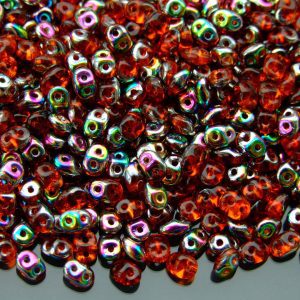 20g MATUBO™ Beads SuperDuo Hyacinth Vitrail Tr. Orange beads mouse