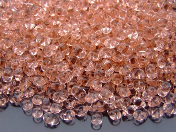20g MATUBO™ Beads SuperDuo Rosaline Transparent Pink