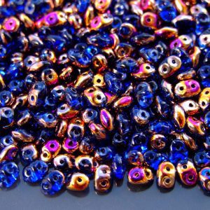 20g MATUBO™ Beads SuperDuo Sliperit Sapphire Transparent ZE30060 beads mouse