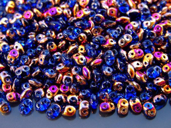20g MATUBO™ Beads SuperDuo Sliperit Sapphire Transparent ZE30060 beads mouse