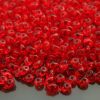 20g MATUBO™ Beads SuperDuo Siam Ruby Transparent