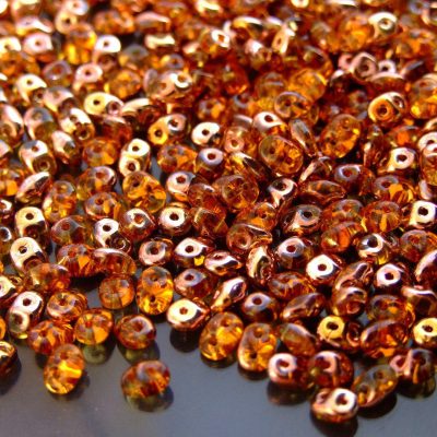 20g MATUBO™ Beads SuperDuo Topaz Capri Gold Transparent C10060 beads mouse
