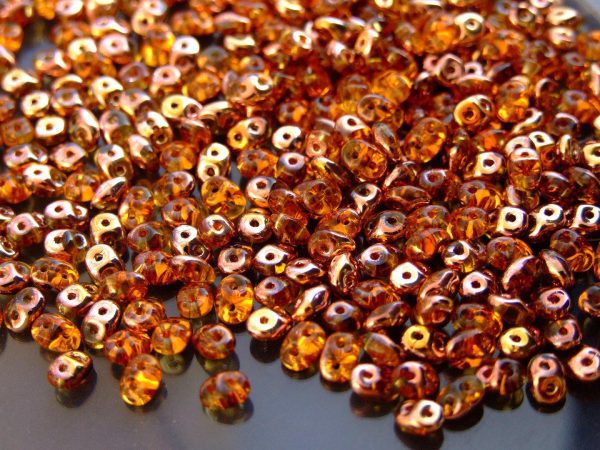 20g MATUBO™ Beads SuperDuo Topaz Capri Gold Transparent C10060 beads mouse