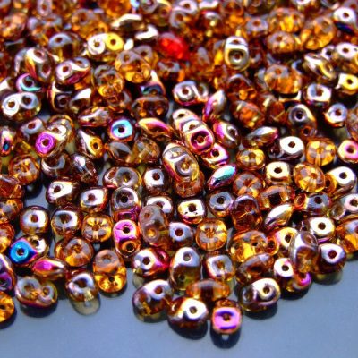20g MATUBO™ Beads SuperDuo Sliperit Topaz Transparent ZE10060 beads mouse