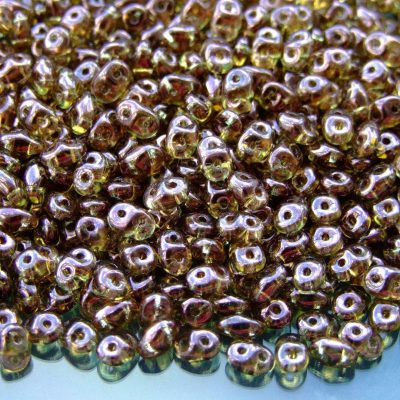 20g MATUBO™ Beads SuperDuo Vega Topaz Transparent LE10060 beads mouse