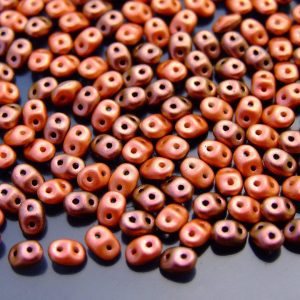 10g SuperDuo Duets Beads Polychrome Carrot and Spice Michael's UK Jewellery