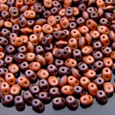 10g SuperDuo Duets Beads Polychrome Carrot and Spice Michael's UK Jewellery