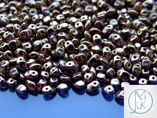 10g SuperUno Beads Crystal Gold Bronze 24 Carat Michael's UK Jewellery