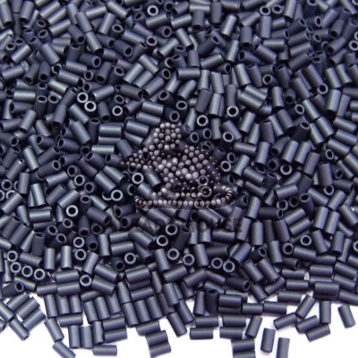 50g Toho Bugle Beads Wholesale 611 Grey Opaque Matte 3mm