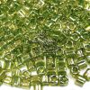 10g Toho Cube Beads 457 Gold Luster Green Tea 4mm beads mouse