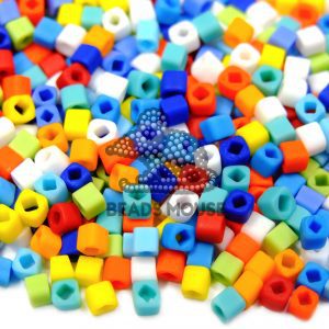 10g Toho Cube Beads BMF Opaque Frosted Mix 3mm beads mouse