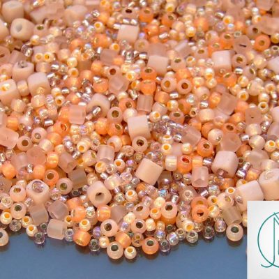 20g Toho Mix 3202 Piichi Peach Random Mix beads mouse