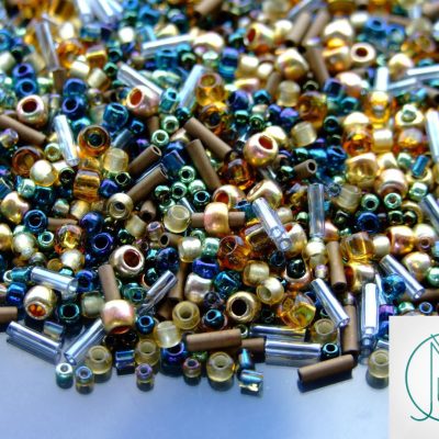 20g TOHO MIX 3220 Raiden Gold Green Blue Mix Random Mix beads mouse