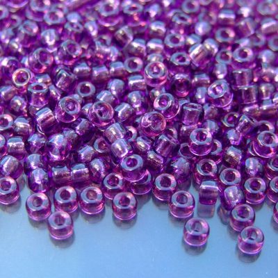 10g Transparent Amethyst MATUBO Seed Beads 6/0 4mm Michael's UK Jewellery