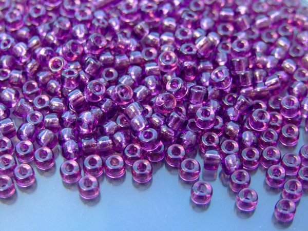 10g Transparent Amethyst MATUBO Seed Beads 6/0 4mm Michael's UK Jewellery