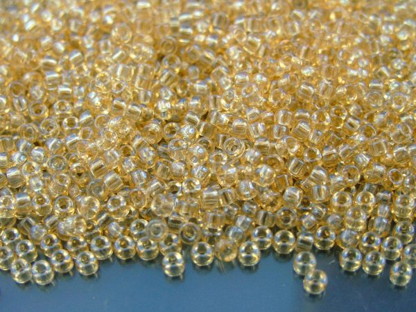 10g Transparent Champagne Luster MATUBO Seed Beads 8/0 3mm Michael's UK Jewellery