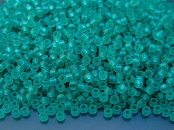 10g Transparent Emerald Matt MATUBO Seed Beads 8/0 3mm Michael's UK Jewellery
