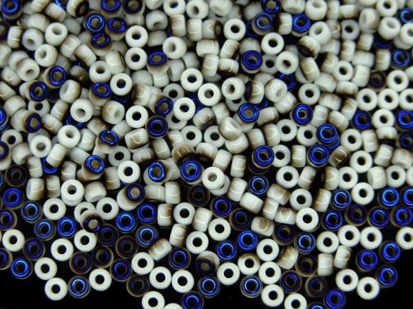 10g White Chalk Azuro MATUBO Seed Beads 8/0 3mm Michael's UK Jewellery