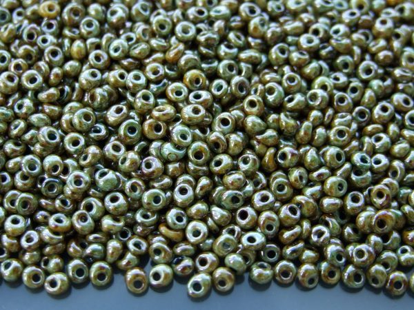 10g Y182 HYBRID Opaque Luster Transparent Green Toho 3mm Magatama Seed Beads Michael's UK Jewellery