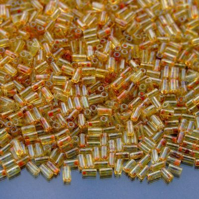 10g Toho Bugle Beads Y301 Hybrid Natural Picasso 3mm