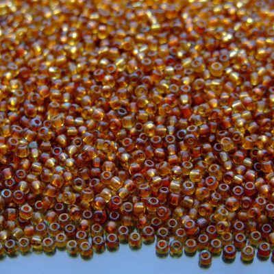 TOHO Seed Beads Y301F HYBRID Frosted Natural Picasso 11/0 beads mouse