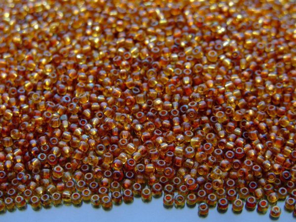 TOHO Seed Beads Y301F HYBRID Frosted Natural Picasso 11/0 beads mouse