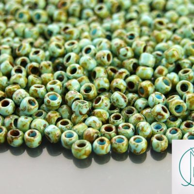 10g Y309 HYBRID Picasso Opaque Cornflower Toho Seed Beads 6/0 4mm Michael's UK Jewellery