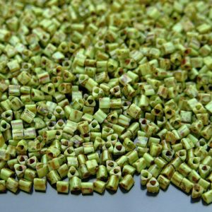 10g Y310 HYBRID Sour Apple Picasso Toho Triangle Seed Beads 11/0 2mm Michael's UK Jewellery