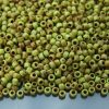TOHO Seed Beads Y310F HYBRID Frosted Sour Apple Picasso 8/0 beads mouse