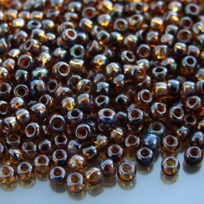 10g Y313 HYBRID Transparent Light Topaz Picasso Toho Seed Beads Size 6/0 4mm Michael's UK Jewellery