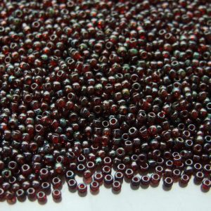 Toho Seed Beads Y316 HYBRID Transparent Siam Ruby Picasso 11/0 beads mouse