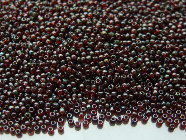 Toho Seed Beads Y316 HYBRID Transparent Siam Ruby Picasso 11/0 beads mouse
