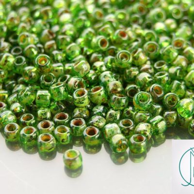 10g Y318 HYBRID Picasso Transparent Peridot Toho Seed Beads 6/0 4mm Michael's UK Jewellery